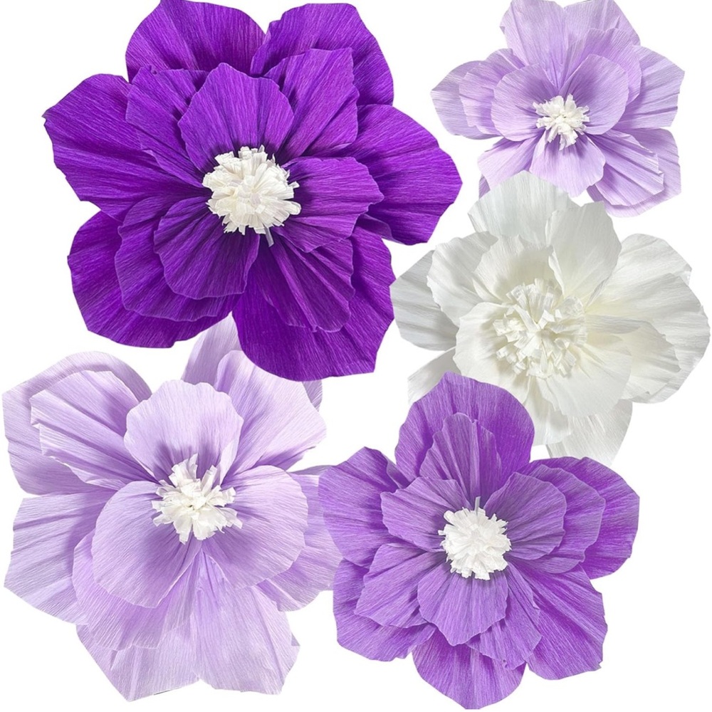 Purple and labeled Floral Set